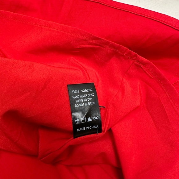 TUCKERNUCK Balloons sleeves Elegant Red Dress for Women size XS NWT - Picture 9 of 12